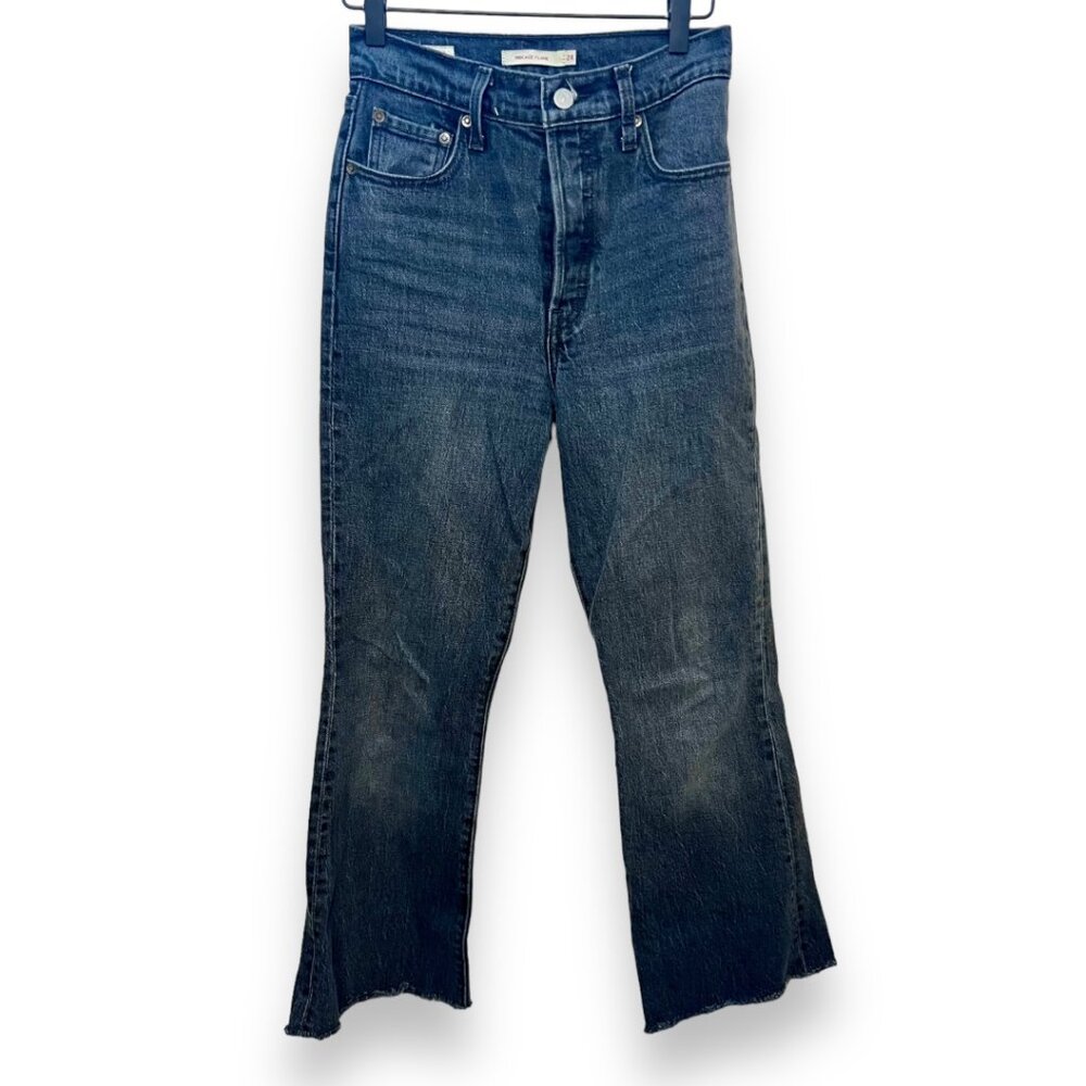 Levi's black Ribcage Flare jean